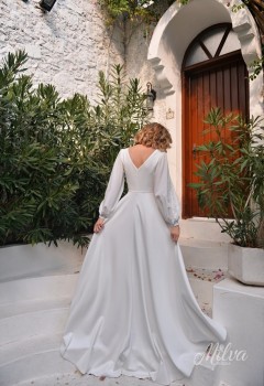 Свадебное платье «Руф с кружевоми»