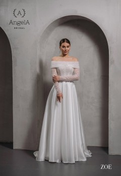 Свадебное платье «Зое фатин»