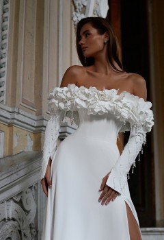 Свадебное платье «Девон А-силуэт без рукавов»