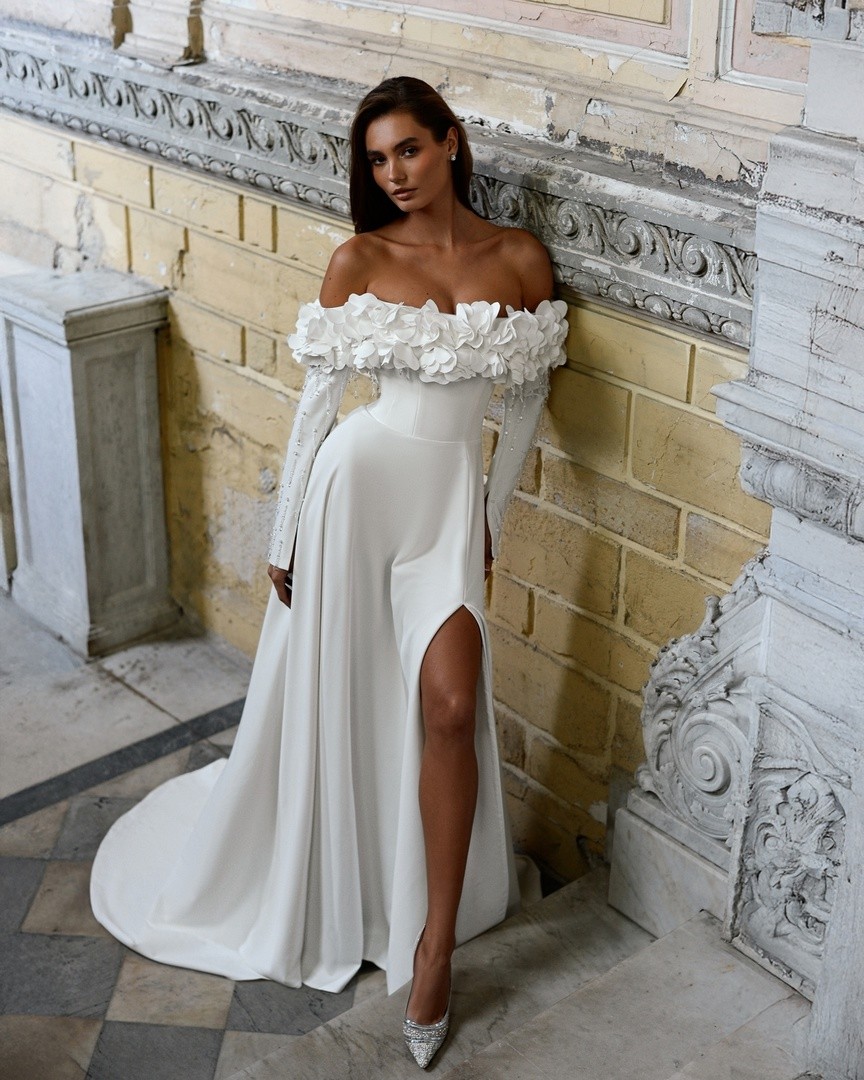 Свадебное платье «Девон А-силуэт без рукавов»