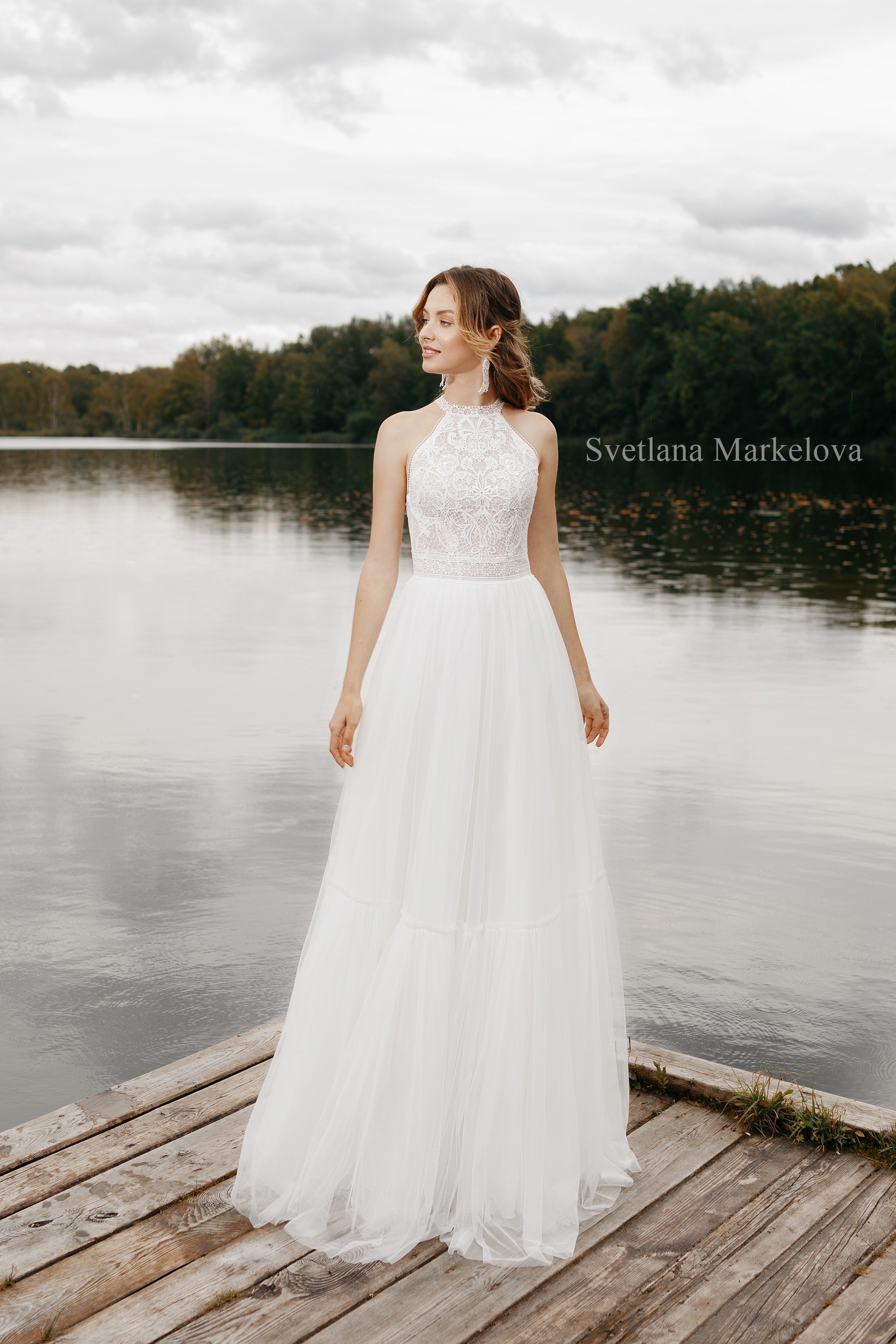 Светлана Маркелова свадебное платье с рукавами Casual Light